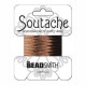 Beadsmith Rayon soutache cord 3mm - Bronze metallic